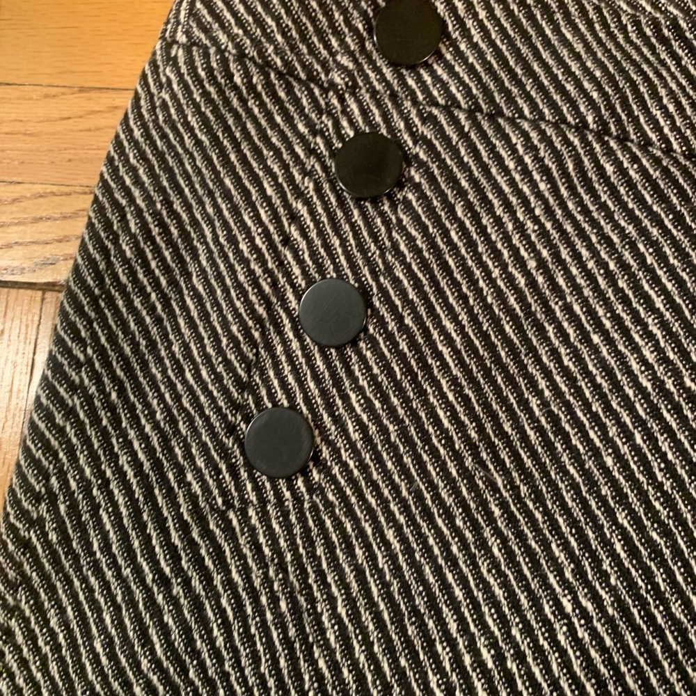 NWT Loft black and white Marisa trouser with sailor buttons - Picture 3 of 12